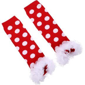 1PAIR المدفوعات الجميلة الساق للجوارب الدافئة تغطي لطيف النقطة نمط الدانتيل تصميم تنفس مريح لارتداء المهرجانات
