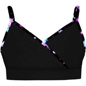 Kids Girls Adjustable Straps V Neck Swim Shirt Cover Up Dance Sports Surfing Top Beach Bathing Suit
