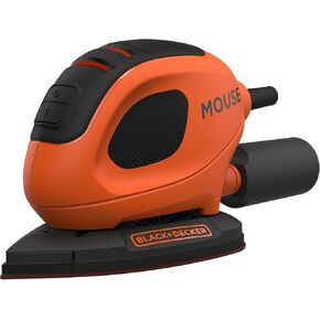 BLACK + DECKER 55W Mouse Sander with 15 Accessories in Softbag, BEW230BC-QS