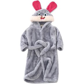 Toddler Kids Baby Boys Girl Night-robe Suit Bathrobes Hooded Warm Flannel Night-Robe Sleepwear 18 Month Old Boy Clothes