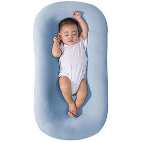 Baby Lounger 0-12 Mes, Baby Lounger Pillow for Newborn, Infant Lounger Nest Pillow Soft Breathable Washable (Pink)