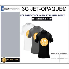 8.5 x 11 Neenah 3G Jet-Opaque Dark Colors 25 Pack