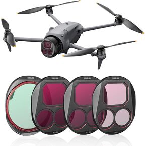 STARTRC ND/CPL Filter Set for DJI Mavic 4 Pro Accessories, 4 Pack Filters ND8/32/64/CPL Mavic 4 Pro Drone Lens Filters, Multi Coated HD Optical Glass/Aluminum Frame