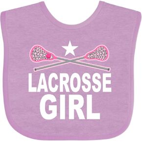 inktastic Lacrosse Girl Baby Bib