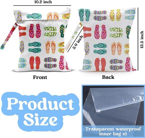 Wet Dry Bag, Wet Bag for Swimsuit, Travel, Beach, Pool, Diapers, Dirty Yoga Gym Clothes, Summer Vacation Essentials, Summer Travel Gifts for Women in Saudi Arabia
