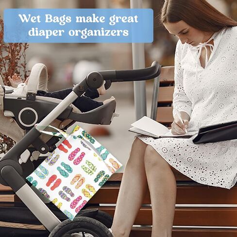 Wet Dry Bag, Wet Bag for Swimsuit, Travel, Beach, Pool, Diapers, Dirty Yoga Gym Clothes, Summer Vacation Essentials, Summer Travel Gifts for Women in Saudi Arabia