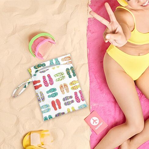 Wet Dry Bag, Wet Bag for Swimsuit, Travel, Beach, Pool, Diapers, Dirty Yoga Gym Clothes, Summer Vacation Essentials, Summer Travel Gifts for Women in Saudi Arabia
