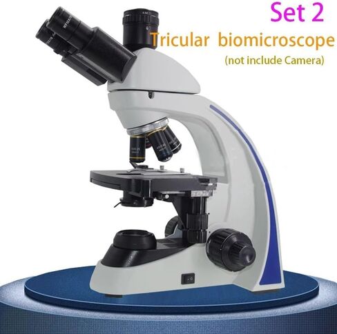 Microscope 40X-1000X Lab Biological/Trinocular Microscope Set with USB 5MP/14MP HDMI Camera /9 inch HD Monitor(Set 2 Trinocular) in Saudi Arabia