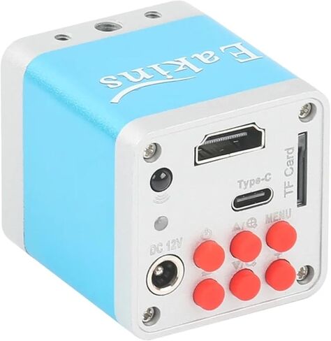 1080P 14MP HDMI VGA Industrial Video Microscope Camera Industry C Mount Camera for Phone Tablet PCB IC Observe Soldering Repair(HDMI Type-c) in Saudi Arabia