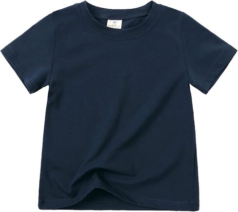 Baby Solid Color Short Sleeve Basic T Shirt Toddler Boys Girls Kids Summer Shirts Base Top Undershirts Clothes in Kuwait