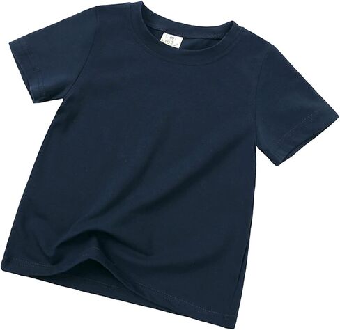 Baby Solid Color Short Sleeve Basic T Shirt Toddler Boys Girls Kids Summer Shirts Base Top Undershirts Clothes in Kuwait