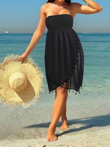 swimsuit coverup for women Sleeveless Strapless Bra Top For Wear Summer in Saudi Arabia