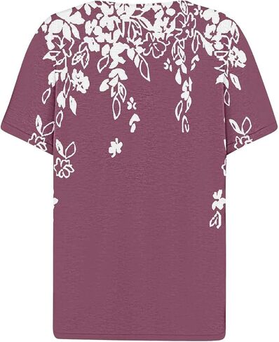 CEBOYEL WOMENS FLOROL PRINT SUMMER TOPS 2024 DANKY CORPLES LISE SHORT HENLE in Saudi Arabia