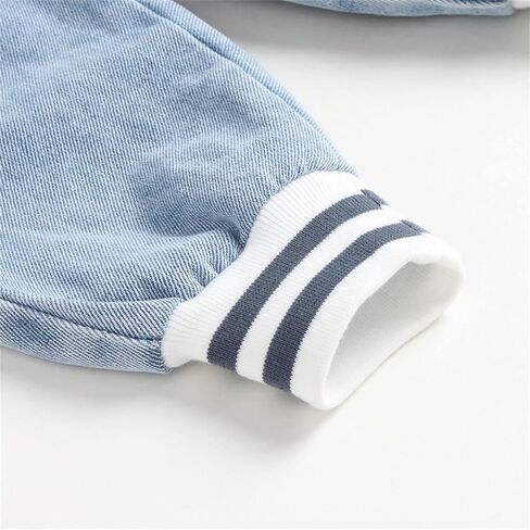 Toddler Baby Jeans, Boy Girl Elastic Waist Denim Jeans with Pocket Boys Bottom Pants Trousers Sweatpants in Saudi Arabia
