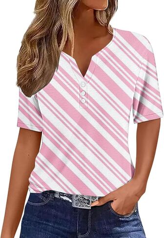 CEBOYEL WOMENS FLOROL PRINT SUMMER TOPS 2024 DANKY CORPLES LISE SHORT HENLE in Saudi Arabia