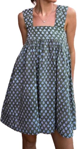 Women Cute Babydoll Mini Dress,Ruffle Strap Maternity Dresses,Cute Summer Dresses for Teen Girls,Floral Skirt in Saudi Arabia