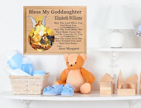 Baptism Gift Blessing PERSONALIZED Christening Gifts - For Boys Baby Girls Babies MADE in USA (My Baptism) in Saudi Arabia