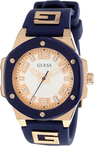 GUESS Ladies 38mm Watch - Pink Strap Pink Dial Two-Tone Case in Saudi Arabia