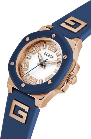 GUESS Ladies 38mm Watch - Pink Strap Pink Dial Two-Tone Case in Saudi Arabia