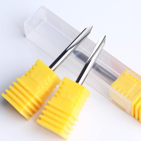 5PCS CNC Engraving Bits, 60 Degree V Bits with 2-Flute Straight Groove 1/8¡± Shank 0.3mm Tip Carbide Tools in Saudi Arabia