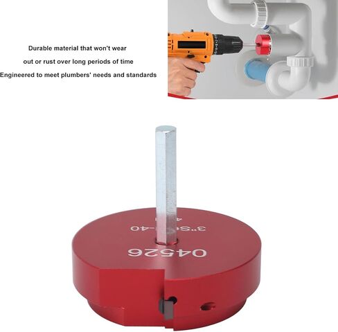 Aluminum Alloy Blade Pipe Reamer, Fast Pipe Expansion, Lightweight Water Pipe Connection Tool, Drainage Pipe Protector, for Multiple Scenarios, Metal Material, PVC Pipe (1.5in, in Saudi Arabia