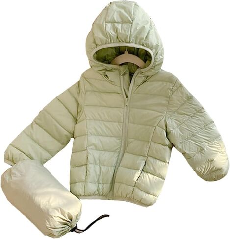 Kids Boys and Girls Lightweight WaterProof Packable Hooded Puffer Down Coat for 2-9 Years in Saudi Arabia