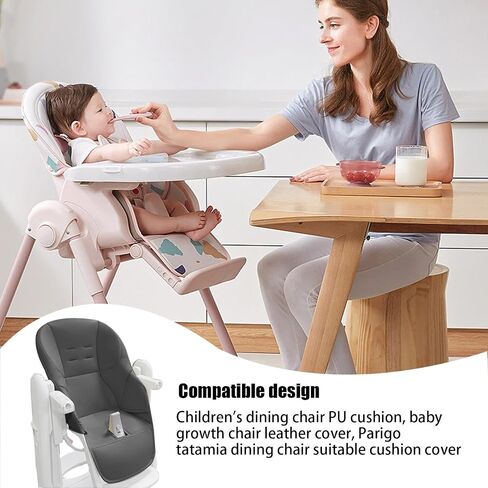 أغلفة كرسي عالية للطفل ، وسادة كرسي عالية ، وغطاء بديل شمولي لـ Gracos ، و Aoneo ، و Kosmic Jané ، و Peg Perego High Kair Cover ، و COT ، و Dark Gray ، و Vun5U6SkrwQSB88U9JQN in Kuwait
