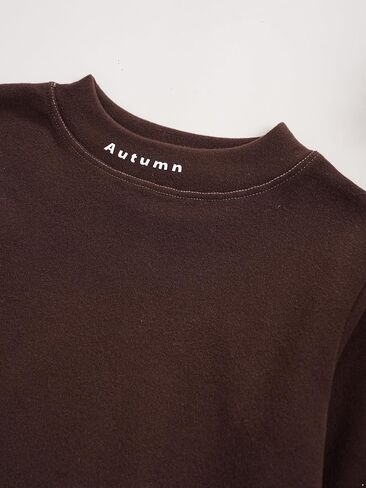 Hansber Baby Girls Boys Thermal Underwear Top Kids Long Sleeve Mock Neck T-Shirts Autumn Winter Base Shirts in Saudi Arabia
