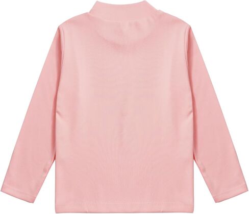 Toddler Boys Girls Casual Long Sleeve Thermal Underwear Top Letter Print Mock Neck T-Shirts Winter Undershirt in Saudi Arabia