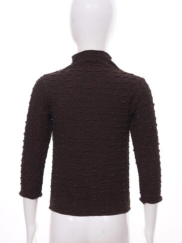 Kids Girl's Long Sleeve T Shirts Textured Mock Neck Undershirts Basic Solid Color Thermal Underwear Tops in Kuwait