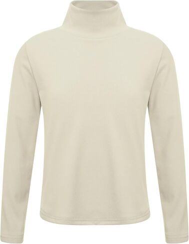 Kids Girls Thermal Tops Turtleneck Solid Underwear T-Shirts Workout Sport Tee Top Casual Clothes in Saudi Arabia