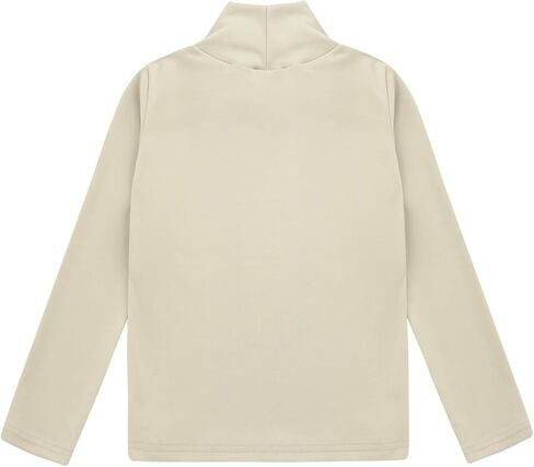Kids Girls Thermal Tops Turtleneck Solid Underwear T-Shirts Workout Sport Tee Top Casual Clothes in Saudi Arabia