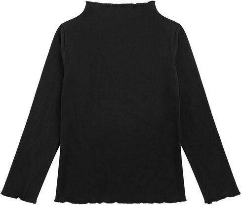 Toddler Girls Long Sleeve Undershirt Base Layer Thermal Tops Fleece Lined Underwear Cotton T-Shirts in Saudi Arabia
