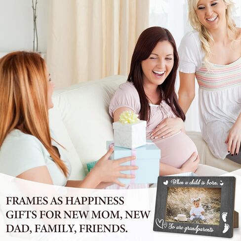 إطارات صور الأجداد ، عندما يولد طفل ، هدايا إطار صور للأجداد لعيد الميلاد ، إطارات الحفيد الأولى للجد الأول ، هدايا إعلان الحمل الجديدة -12 in Kuwait