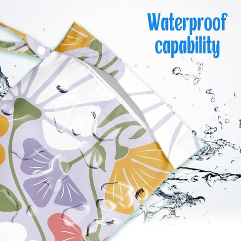 Wet Dry Wet Bag for Swimsuit Towel Baby Travel Cloth Diapers Beach Gym Toiletries Makeup Storage Bag Summer Vacation Essential Holiday Summer Vibes Boho Flower in Saudi Arabia