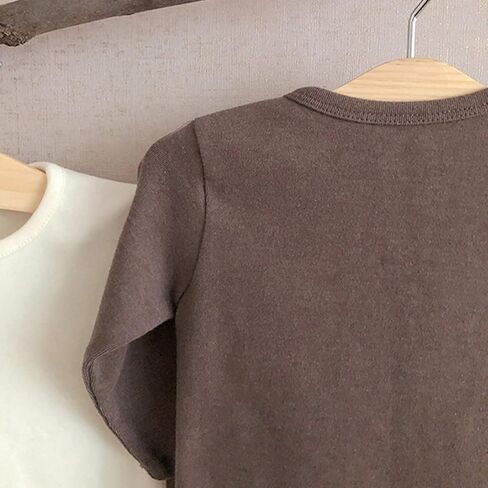 Baby Newborn Infant Girls Boys Spring Autumn Solid Long Sleeve T Shirt Undershirt Sleepwear Tops Clothes Boy Toddler Top in Saudi Arabia