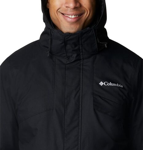 Columbia Men's Bugaboo II Fleece Interchange Jacket, Black/Red, 3X Tall in Kuwait
