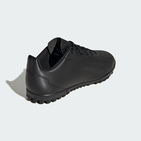 حذاء adidas Soccer X Crazyfast.4 Turf (للأطفال الصغار/الأطفال الكبار) أبيض/أسود أساسي/Lucid Lemon 5 Big Kid M in Kuwait