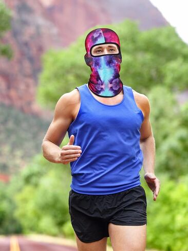 8 Pieces Sun Protection Balaclava Windproof Balaclava UV Protection Full Face Covering for Outdoor Sports (Retro Colors) in Saudi Arabia