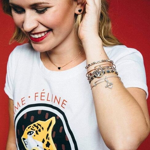 سوار Alex and Ani Accents Splendor مطرز قابل للتوسيع للنساء، معادن مختلطة، لمسة نهائية رافايلية متعددة الألوان، من 2 إلى 3.5 بوصة in Kuwait