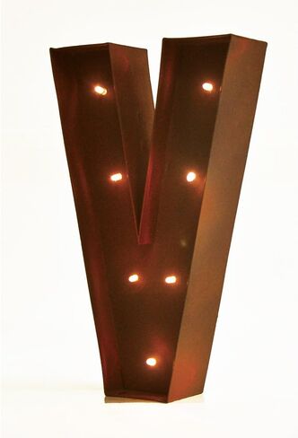 ريفي خمر 11 بوصة LED LED LED LETTERS - الحرف الخامس in Kuwait