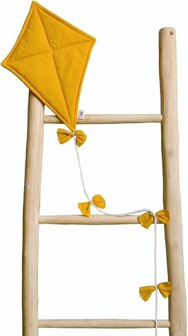 Fabric Wall Hanging Kite,kite nursery wall hanging fabric kite, wall decore, children's room decor,baby room decor, nursery decor (Mustard) in Saudi Arabia