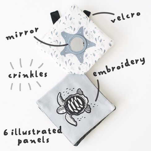 Ocean Crinkle Stroller Toy, Hanging Baby Toy with Mirror in Kuwait