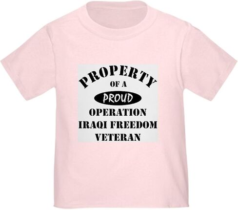 CafePress Property of Proud OIF Veteran Toddler T Shi Cute Toddler Graphic Tee, 100% Cotton in Kuwait