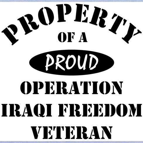 CafePress Property of Proud OIF Veteran Toddler T Shi Cute Toddler Graphic Tee, 100% Cotton in Kuwait