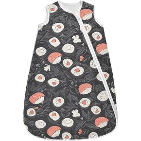 vvfelixl Baby Sleep Sack for 6-12 Months Fish Sushi Babys Wearable Blanket Zipper Swaddle Transition Sleeping Bag for Infant Baby Sleep Suit for Newborn Toddler