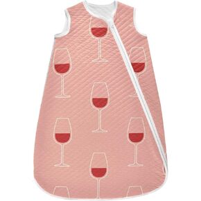 vvfelixl Baby Sleep Sack for 6-12 Months Glasses of Wine Babys Wearable Blanket Zipper Swaddle Transition Sleeping Bag for Infant Baby Sleep Suit for Newborn Toddler