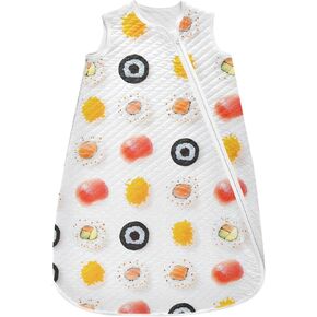 vvfelixl Toddler Sleep Sack for Newborn Sushi Baby Wearable Blanket Sleeveless Swaddle Transition Sleeping Bags for Infant Babys Sleep Suit for 12-24 Months