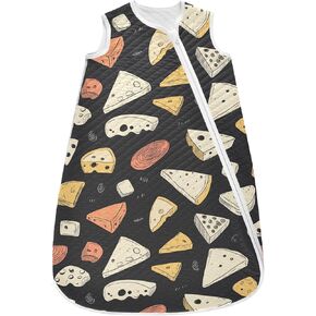 vvfelixl Baby Sleep Sack for 6-12 Months Colorful Cheese Babys Wearable Blanket Zipper Swaddle Transition Sleeping Bag for Infant Baby Sleep Suit for Newborn Toddler