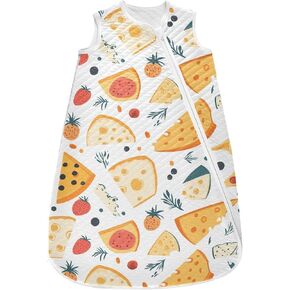 vvfelixl Baby Sleep Sack for 6-12 Months Strawberry and Cheese Babys Wearable Blanket Zipper Swaddle Transition Sleeping Bag for Infant Baby Sleep Suit for Newborn Toddler